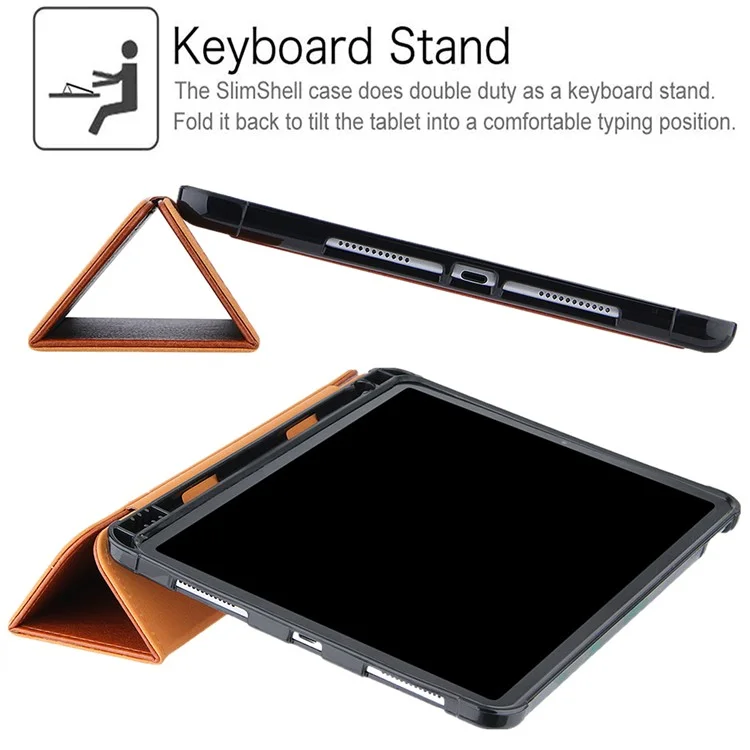 Leather Tablet Cover for iPad Air 11 (2025) / (2024) / Pro 11 (2022) / (2021) / (2020) / (2018)  / Air (2020) / (2022) - Brown