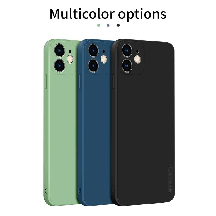 PINWUYO Precise Cut-Out Soft Silicone Phone Case Cover for iPhone 11 - Blue