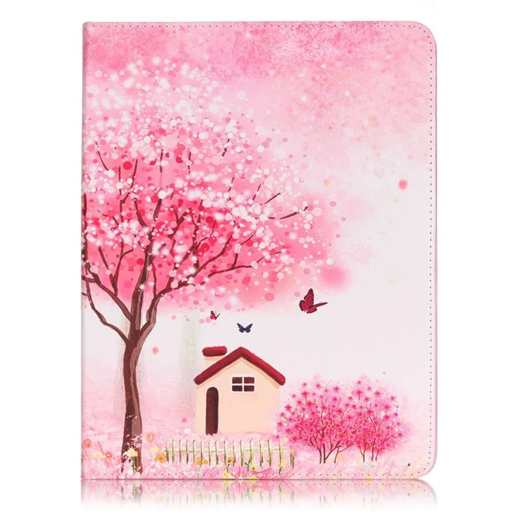 Patterned Leather Wallet Stand Case for iPad 4/3/2 - Charm  of Spring