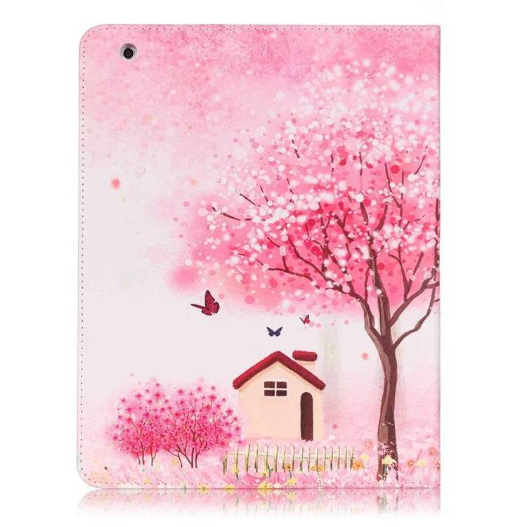 Patterned Leather Wallet Stand Case for iPad 4/3/2 - Charm  of Spring