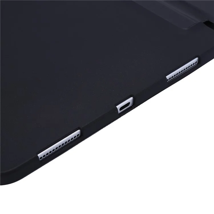 Capa de Tablet Tri-fold Stand Silicone + PU Leather para iPad Pro 11-inch (2021) - Preto