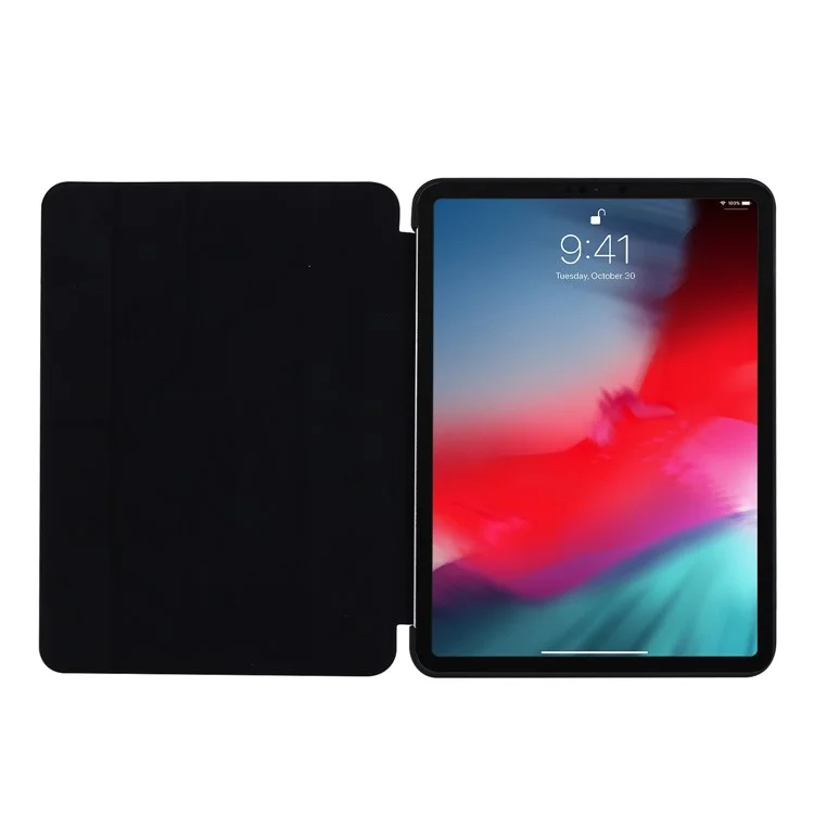 Auto Wake/Sleep Deformable Silicone + PU Leather Stand Tablet Cover for iPad Pro 11-inch (2021) - Black