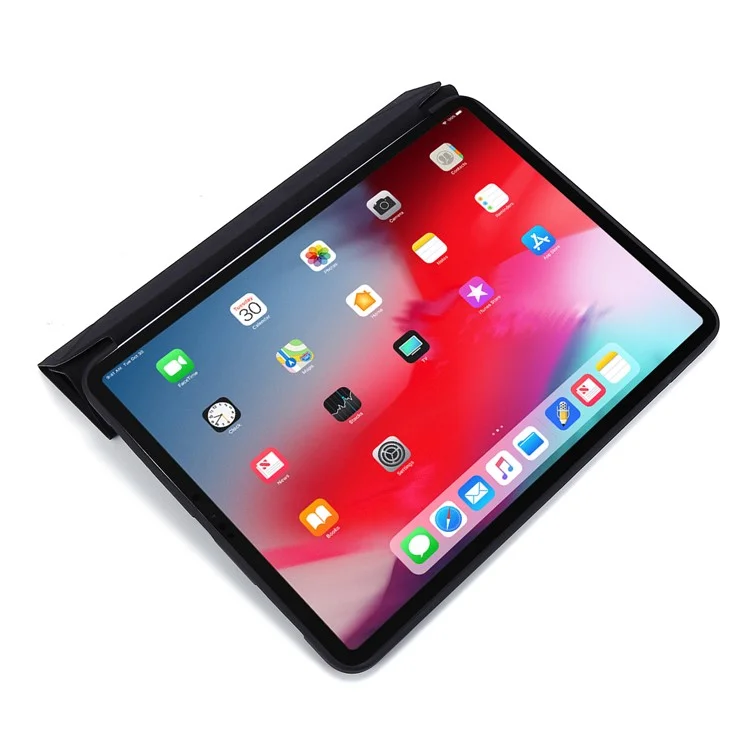 Auto Wake/Sleep Deformable Silicone + PU Leather Stand Tablet Cover for iPad Pro 11-inch (2021) - Black