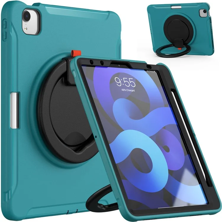 Capa Giratória de Suporte para Tablet Rotativo para iPad Air 11 (2024) / Air (2020) / Air (2022) / Pro 11 polegadas (2022) / (2021) / (2020) / (2018) - Azul / Preto