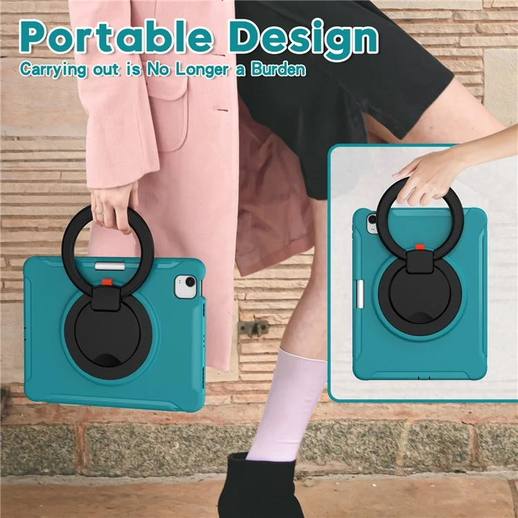 Capa Giratória de Suporte para Tablet Rotativo para iPad Air 11 (2024) / Air (2020) / Air (2022) / Pro 11 polegadas (2022) / (2021) / (2020) / (2018) - Azul / Preto
