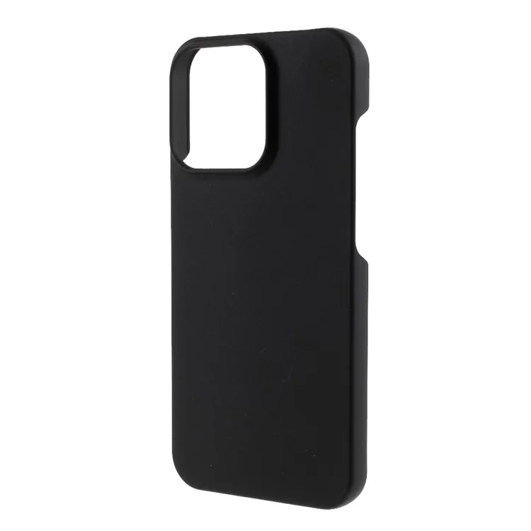 Rubberized Hard PC Drop-proof Cell Phone Case Cover Shell Protector for iPhone 13 6.1 inch - Black