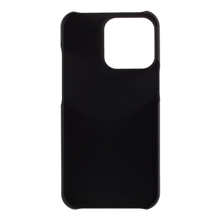 Rubberized Hard PC Drop-proof Cell Phone Case Cover Shell Protector for iPhone 13 6.1 inch - Black
