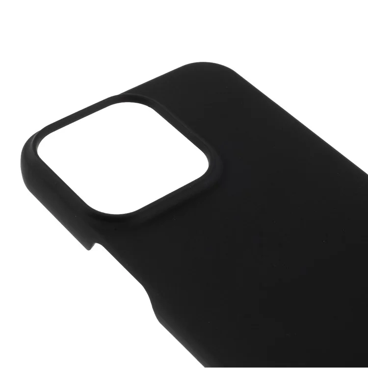 Rubberized Hard PC Drop-proof Cell Phone Case Cover Shell Protector for iPhone 13 6.1 inch - Black