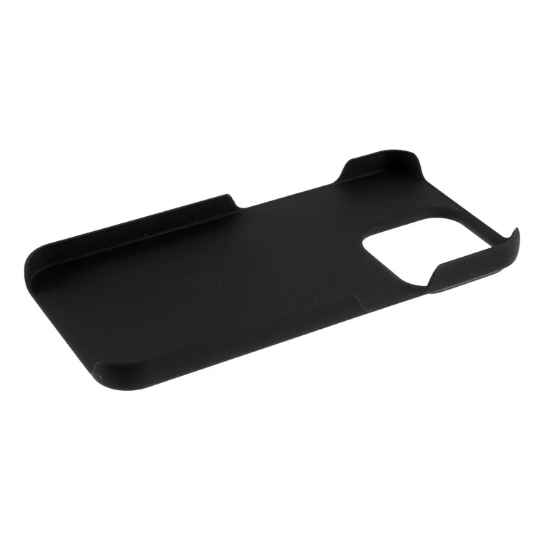 Rubberized Hard PC Drop-proof Cell Phone Case Cover Shell Protector for iPhone 13 6.1 inch - Black