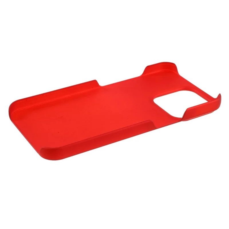 Beschermhoes van rubberachtig hard PC-materiaal tegen stoten voor iPhone 13 6,1 inch - Rood