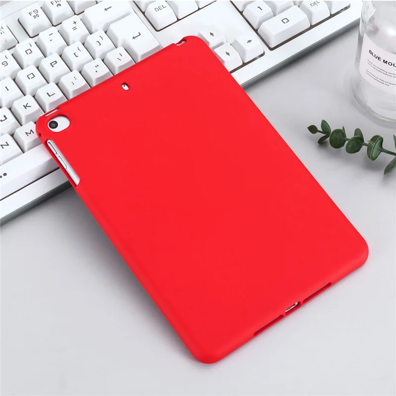 Liquid Silicone Soft Tablet Case Protective Shell for iPad mini (2019) 7.9 inch/mini 4 - Red