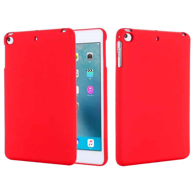 Liquid Silicone Soft Tablet Case Protective Shell for iPad mini (2019) 7.9 inch/mini 4 - Red