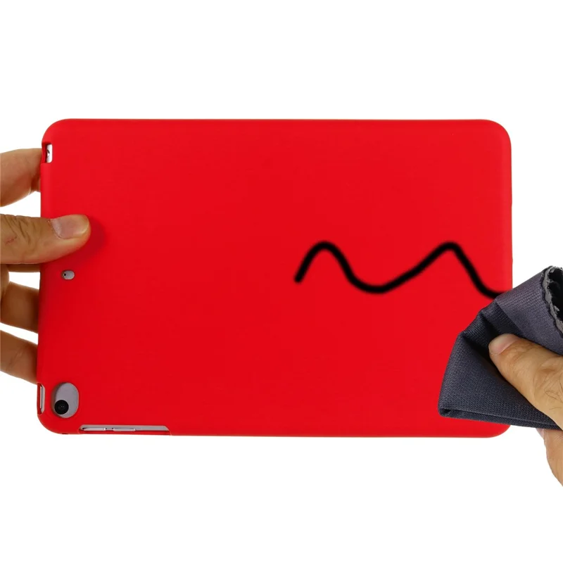 Liquid Silicone Soft Tablet Case Protective Shell for iPad mini (2019) 7.9 inch/mini 4 - Red