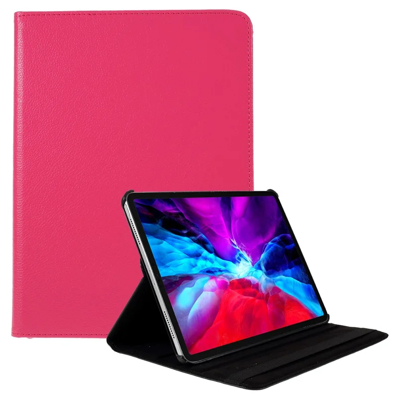 Capa de Couro com Suporte Rotativo 360º para Tablet, Proteção para iPad Air 13 (2025) / (2024) / Pro 12.9 (2022) / (2021) / (2020) / (2018) - Rosa