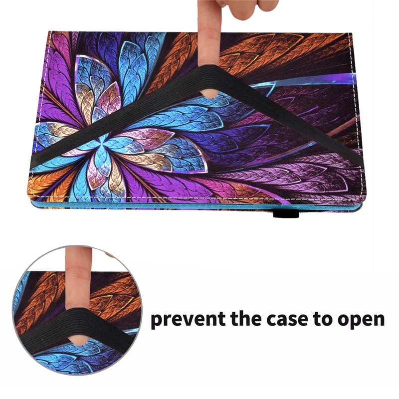 Tablet Case with Card Slots for iPad Air 11 (2025) / (2024) / Pro 11(2022) / (2021) / (2020) / (2018) / Air (2020) (2022) - Colorful Flower