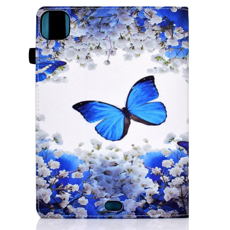 Tablet Case with Card Slots for iPad Air 11 (2026) / (2025) / (2024) / Pro 11(2022) / (2021) / (2020) / (2018) / Air (2020) (2022) - Blue Butterfly