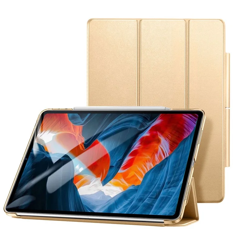 ESR Yippee Series Trifold Convenient Magnetic Attachment Smart Case for iPad Pro 12.9-inch (2022) / (2021) - Khaki