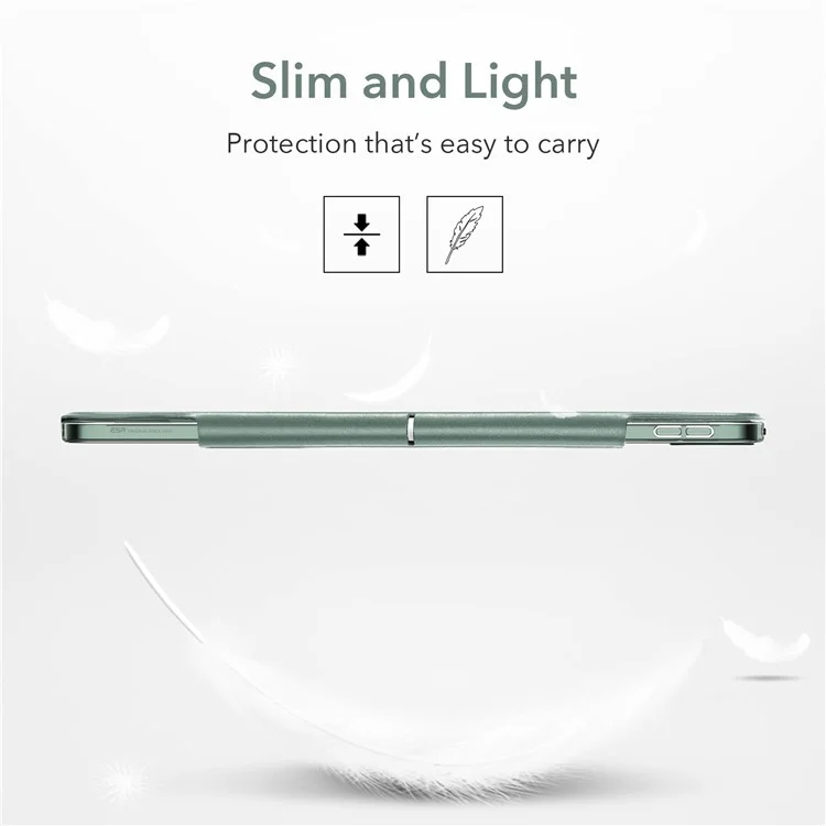 ESR Yippee Series Trifold Convenient Magnetic Attachment Smart Case for iPad Pro 12.9-inch (2022) / (2021) - Forest Green