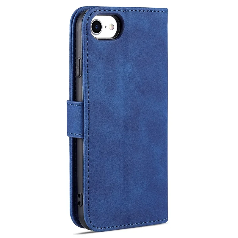AZNS PU Leather Phone Cover Wallet Case Stand Design for iPhone 7 4.7 inch/8 4.7 inch/SE (2020)/SE (2022) - Blue