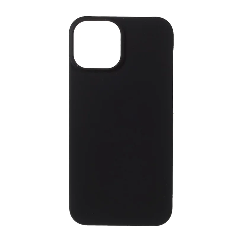 Glossy Rubberized Hard PC Well-Protected Phone Case for iPhone 13 mini 5.4 inch - Black