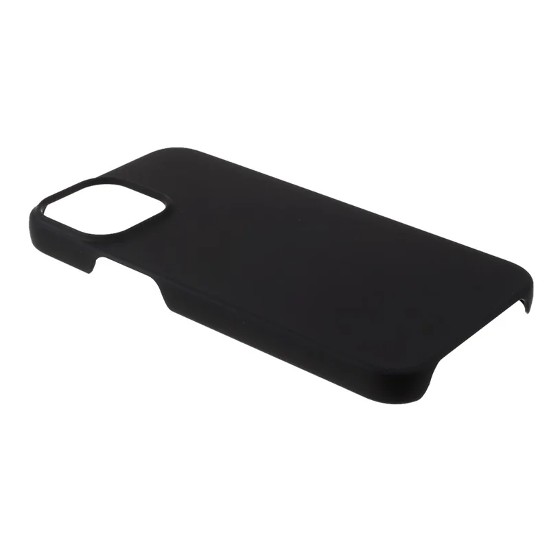 Glossy Rubberized Hard PC Well-Protected Phone Case for iPhone 13 mini 5.4 inch - Black