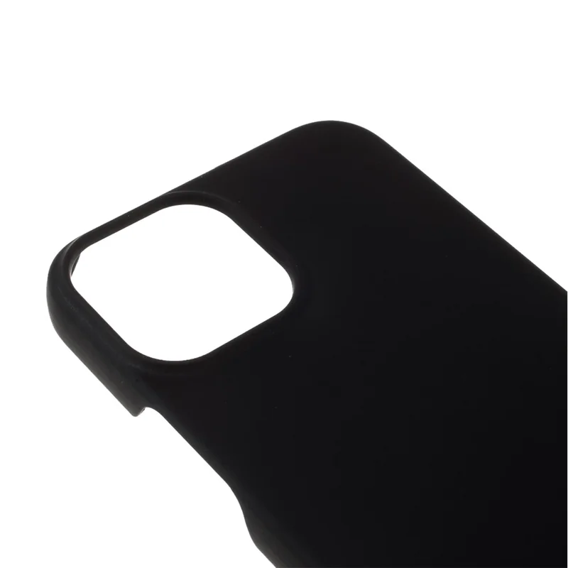 Glossy Rubberized Hard PC Well-Protected Phone Case for iPhone 13 mini 5.4 inch - Black