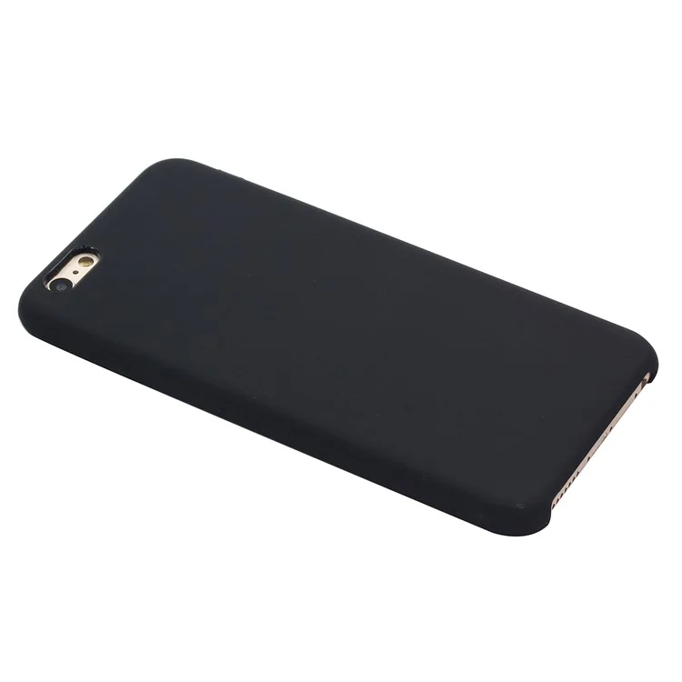 Funda de teléfono con borde envuelto de silicona líquida para iPhone 6 Plus / iPhone 6s Plus - Negro