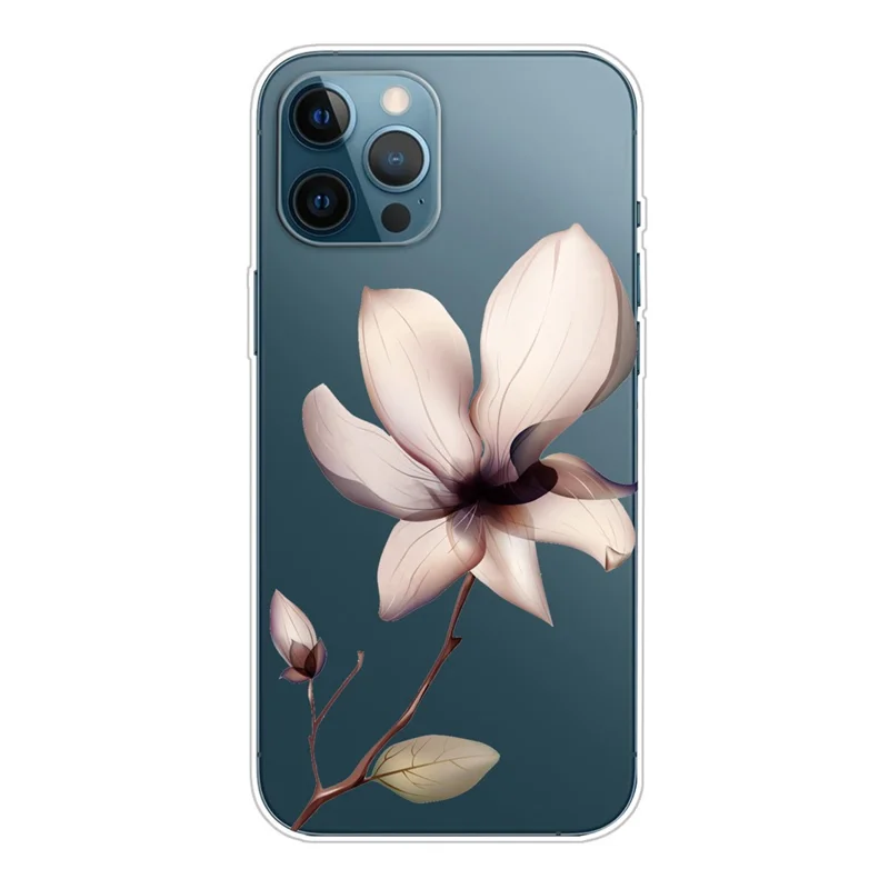 Ultra Slim Pattern Printing Flexible Light Weight TPU Protective Case for iPhone 13 Pro Max 6.7 inch - Lily