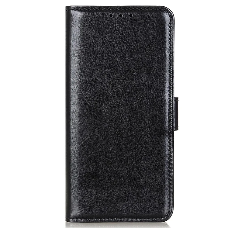 Crazy Horse All-round Protection Wallet Leather Phone Stand Case per iPhone 13 Pro 6.1 pollici - Nero