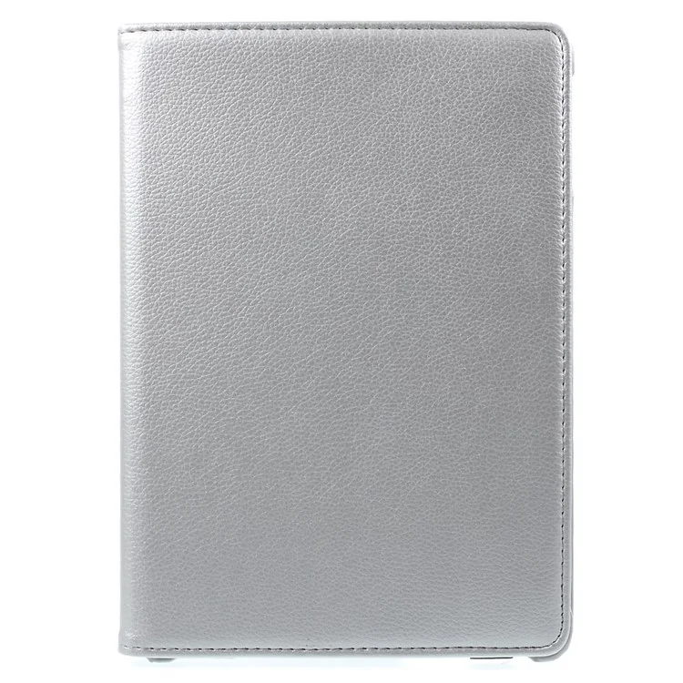 Coque Intelligente En Cuir De Litchi Rotatif À 360 Degrés Pour L'air IPad - Argent