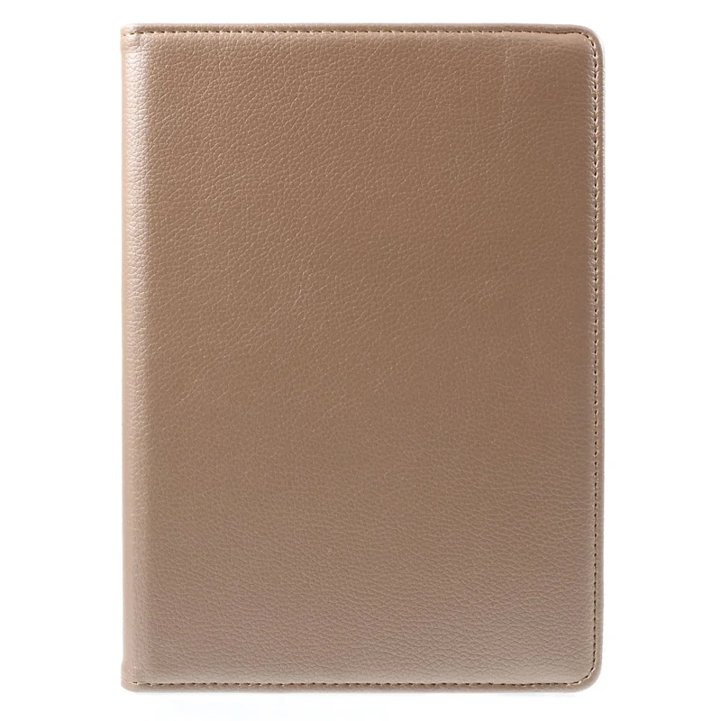360 Degree Rotating Litchi Smart Leather Cover for iPad Air - Rose Gold