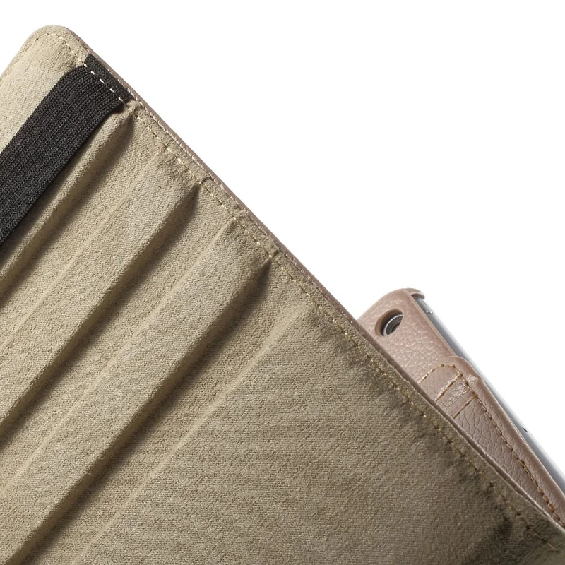 360 Degree Rotating Litchi Smart Leather Cover for iPad Air - Rose Gold