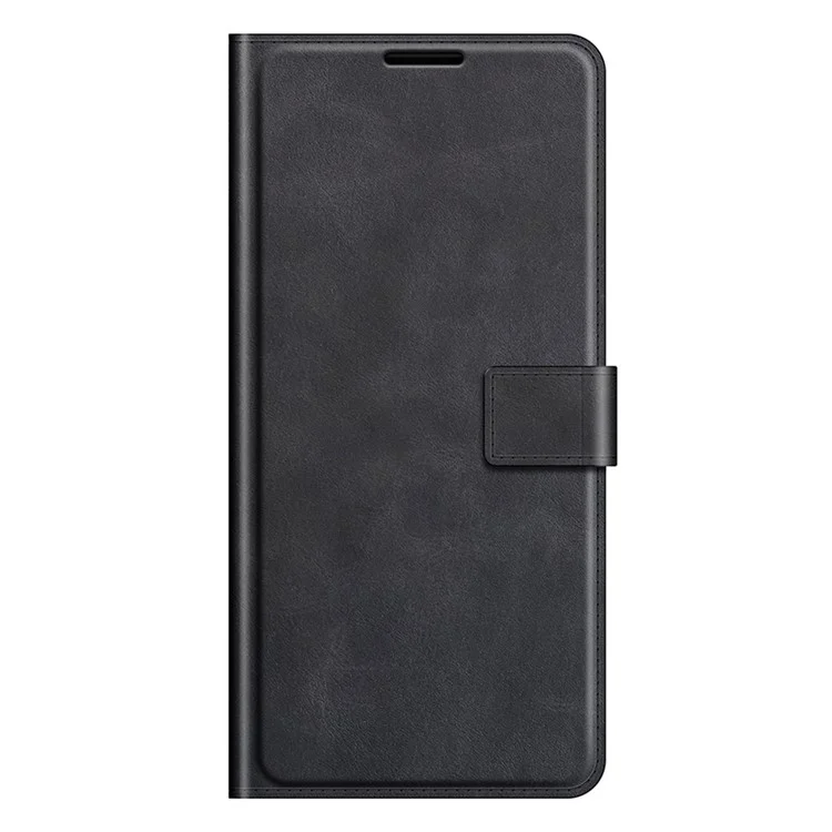 PU Leather Phone Case for iPhone 13 Pro 6.1 inch TPU + PU Leather Folio Flip Wallet Stand Magnetic Buckle Design - Black