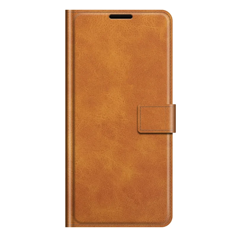 PU Leather Phone Case for iPhone 13 Pro 6.1 inch TPU + PU Leather Folio Flip Wallet Stand Magnetic Buckle Design - Orange