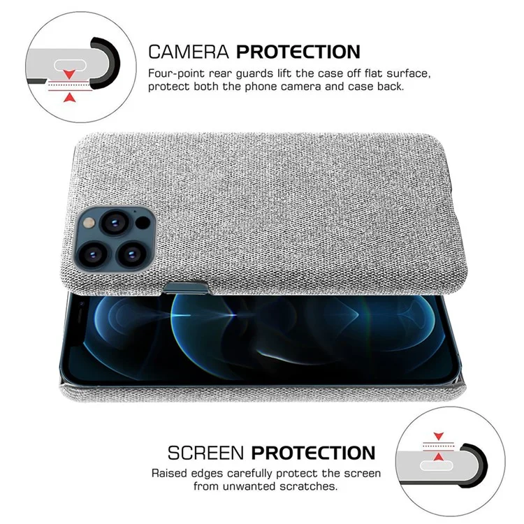 Csq Clate Plailt Plastic Phone Cope Для Iphone 13 Pro Max 6,7-дюймовый - Светло-серый