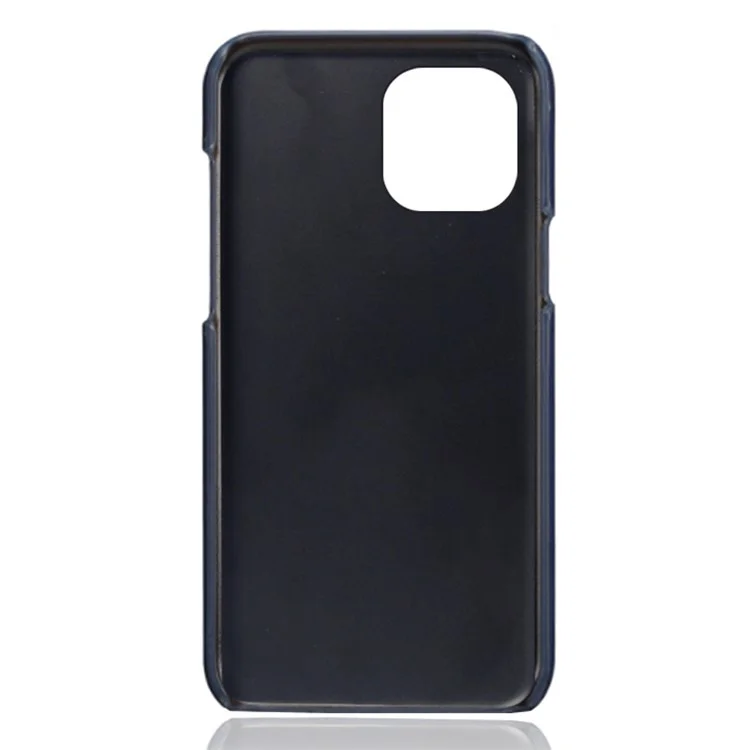 KSQ ПУ-кожа + Комбинированный чехол из поликарбоната для iPhone 13 mini 5.4 дюйма, защитный жесткий чехол для задней панели с двумя слотами для карт - Синий
