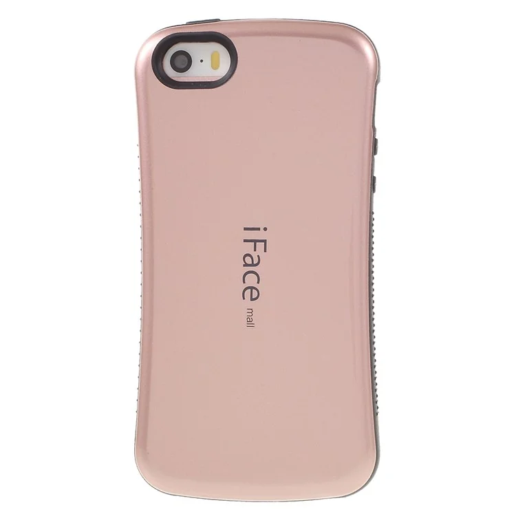 VIFACE MALL First Class Shock Resistance PC + TPU Hybrid Case for iPhone SE/5s/5 - Rose Gold