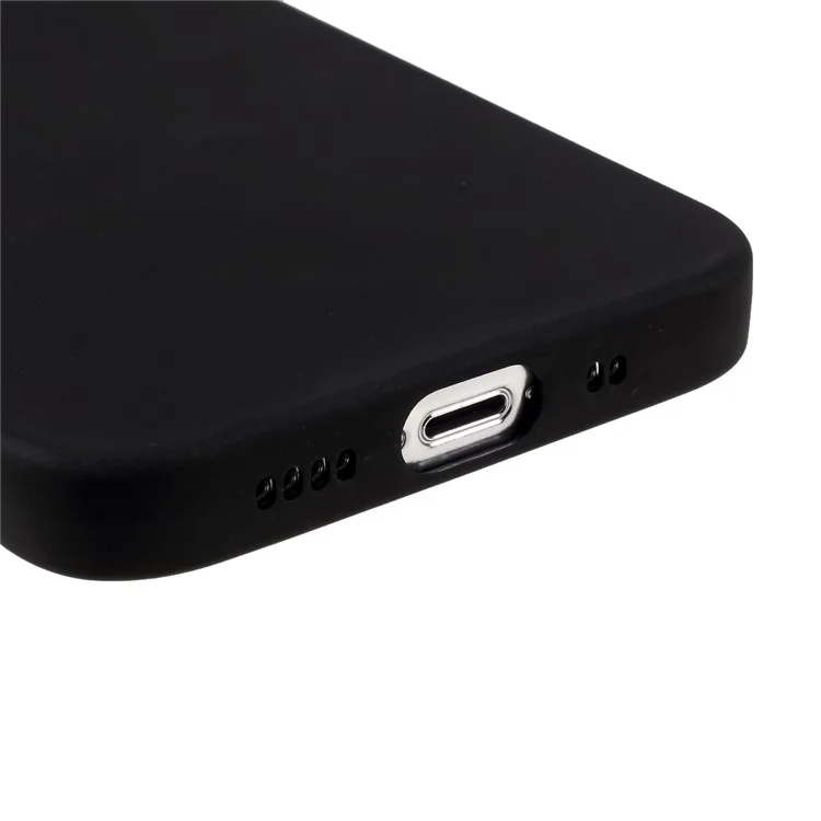 Para Iphone 13 6,1 Polegadas Fosco Tpu Macio - Preto