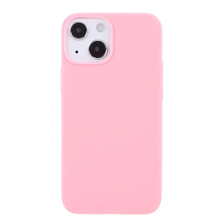 Étui de téléphone TPU mat Étui de téléphone souple pour iPhone 13 mini 5,4 pouces - Rose