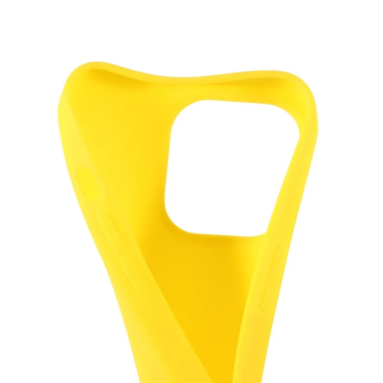 Para iPhone 13 Pro de 6.1 pulgadas Capa suave de superficie delgada Mate suave Funda TPU flexible - Amarillo