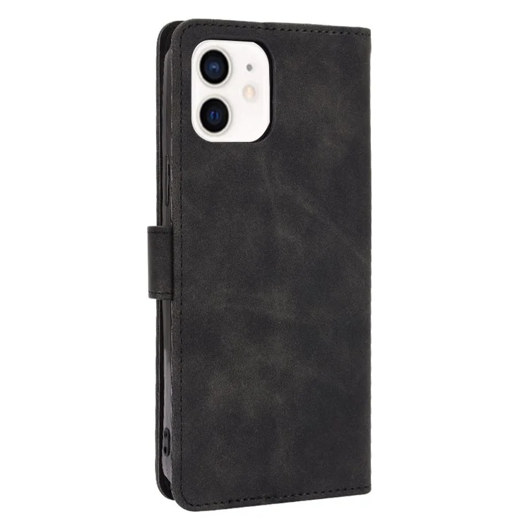 Touch Touch PU Cuero Suave Suave Anti-slip Scratch Resistente a la Cubierta de Soporte de Protección de Cuerpo Completo Para Iphone 13 Mini 5.4 Pulgadas - Negro