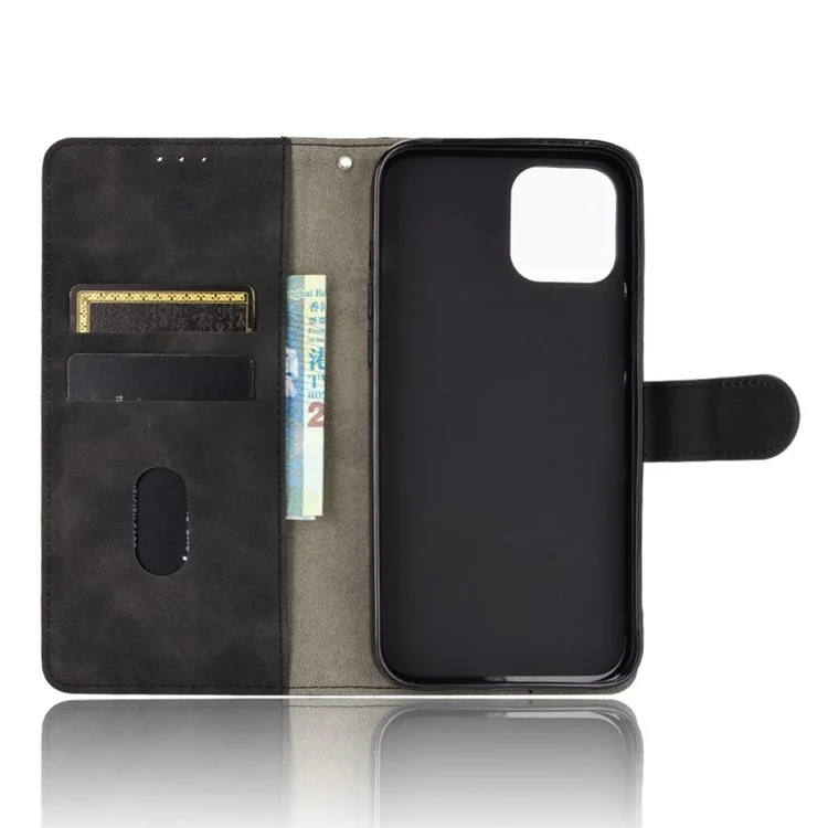 Touch Touch PU Cuero Suave Suave Anti-slip Scratch Resistente a la Cubierta de Soporte de Protección de Cuerpo Completo Para Iphone 13 Mini 5.4 Pulgadas - Negro