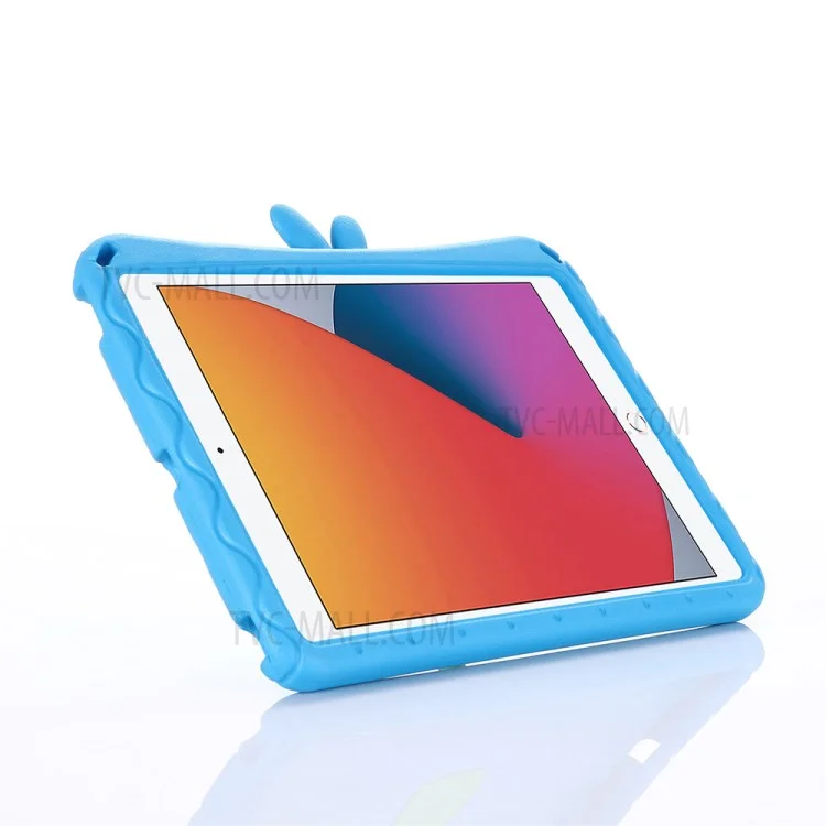 Diseño de Kickstand Dispopes de Choque Eva + PC Smart Tablet Case Para Ipad 10.2 (2021)/(2020)/(2019) - Azul