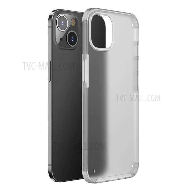 Military Grade Original Hybrid Dual-Layer Hard Tough Strong PC + TPU Blend Rugged Shockproof Phone Cover for iPhone 13 mini 5.4 inch - Transparent