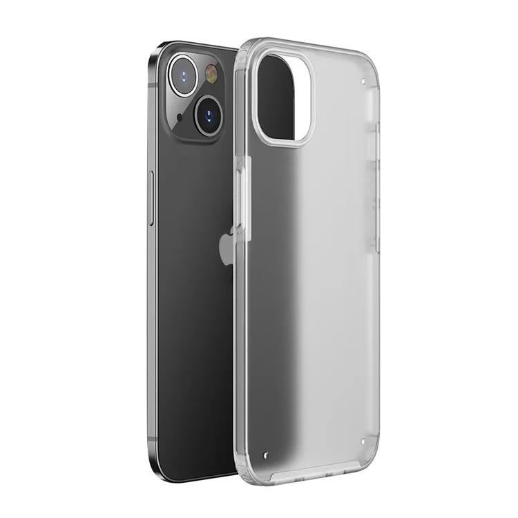 Housse de téléphone hybride Armor Series Smooth-Touch Enhanced Four Corners pour iPhone 13 6.1 pouces - Transparent