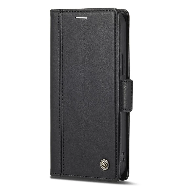 Lc. Imeeke PU Cuero Protección Completa Folio Folio Flip Willet Con Soporte de Tarjeta y Cierre de Cierre Magnético Para Iphone 12 / 12 Pro 6.1 Pulgadas - Negro