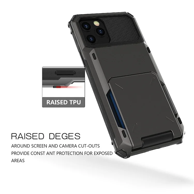Funda Híbrida de TPU+PC con Diseño Flip Resistente a Caídas para iPhone 13 de 6.1 Pulgadas - Blanco