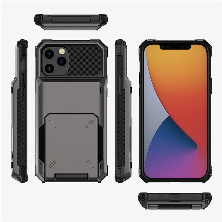 Funda Híbrida de TPU+PC con Diseño Flip Resistente a Caídas para iPhone 13 de 6.1 Pulgadas - Blanco
