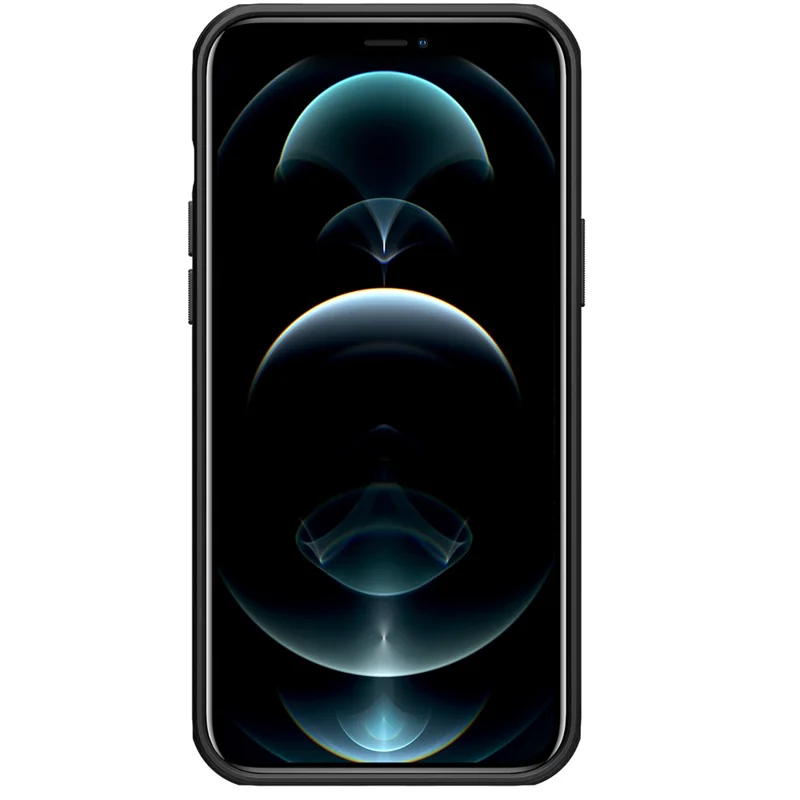 NILLKIN Frosted Shield Dual Layer High Impact Protective Hard Plastic + Soft TPU Tough Cover for iPhone 13 Pro 6.1 inch - Black