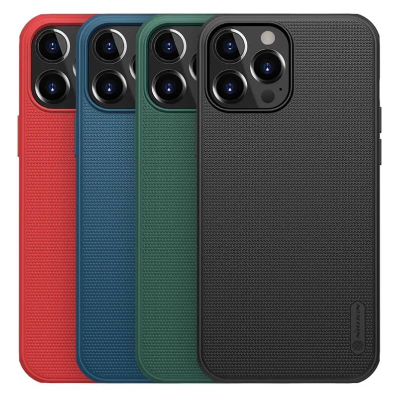 NILLKIN Frosted Shield Dual Layer High Impact Protective Hard Plastic + Soft TPU Tough Cover for iPhone 13 Pro 6.1 inch - Black